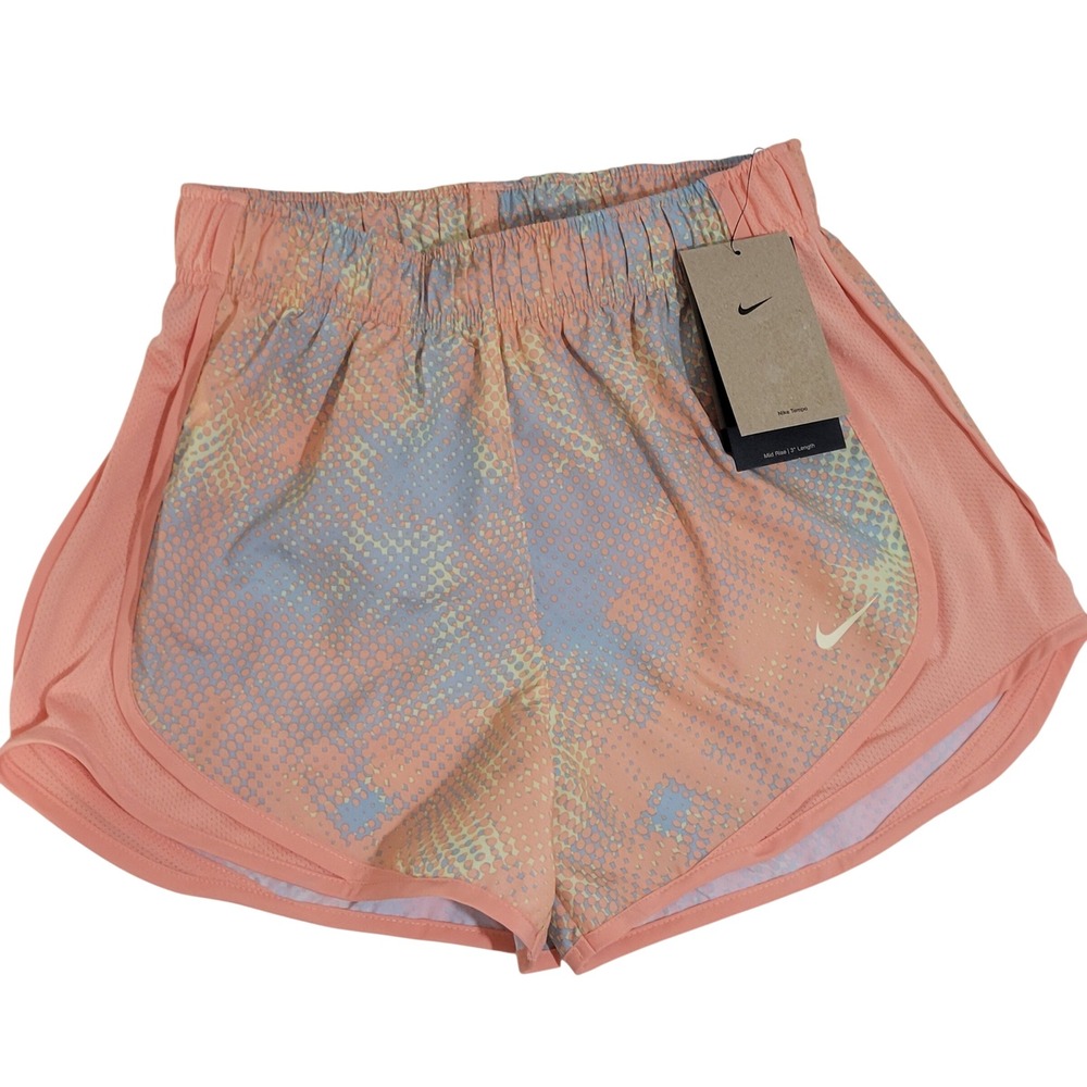 Nike Running Shorts Womens XS Brief Lined Tempo Spot Dri-Fit Mid Rise Athletic‎